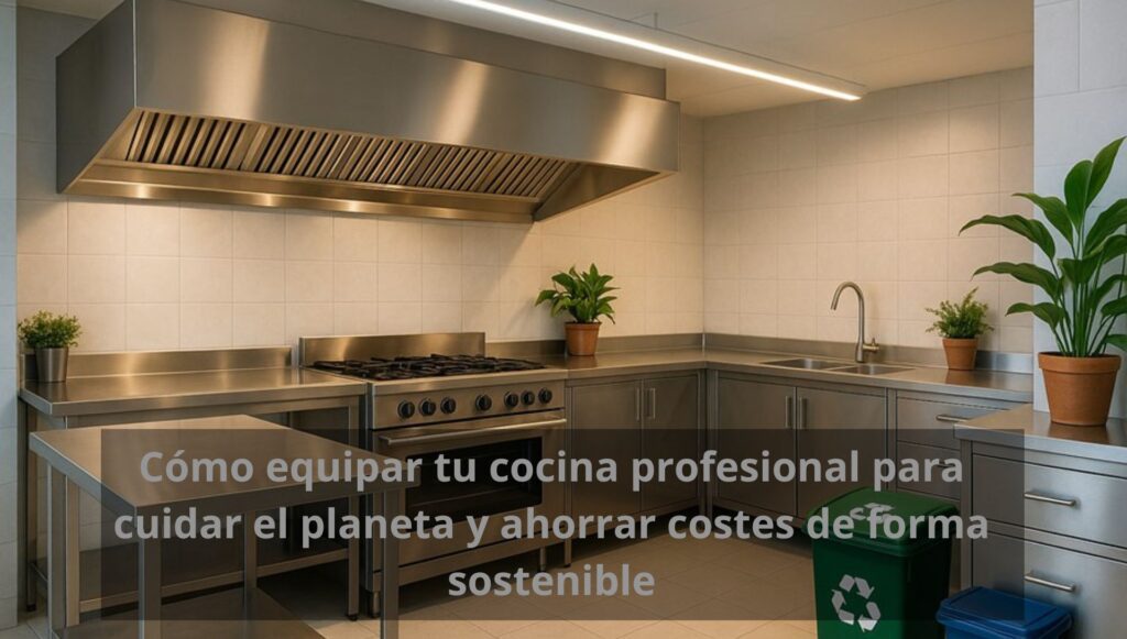 Cómo equipar tu cocina profesional para cuidar el planeta y ahorrar costes de forma sostenible