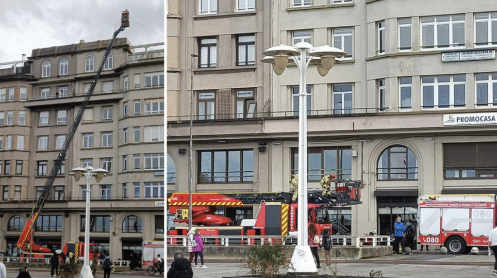 Impresionante actuación de los bomberos en el incendio de un restaurante en Fomento