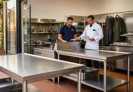Mesas de acero inoxidable en Vallromanes: Dónde comprarlas para tu cocina profesional